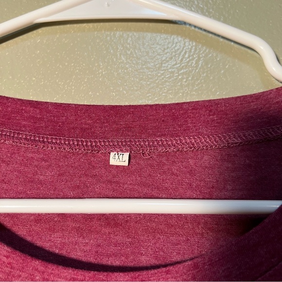 Burgundy T-Shirt Adventure Awaits Mountain Graphic 4XL - Picture 8 of 9